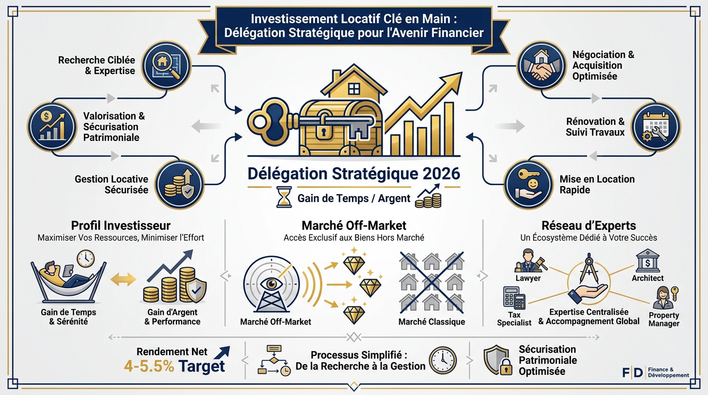Stratégie d'investissement locatif clé en main et gains de rentabilité